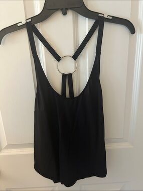 silence + noise Black Ring-Back Camisole